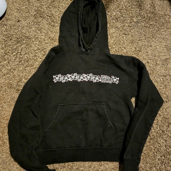 On The Beach Surf Shop Monterey Bay black sweatshirt szS - Picture 1 of 5